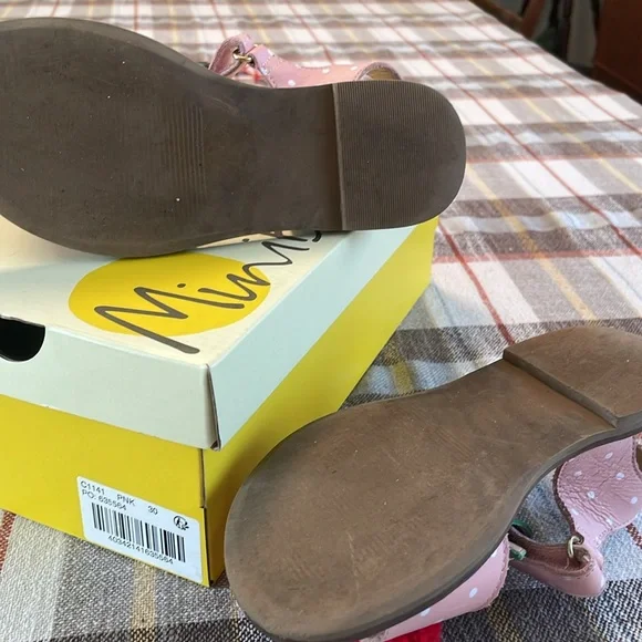 Mini Boden Pink Cherry Kids Sandals - Picture 3 of 4